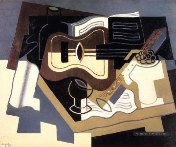 guitare et clarinette 1920 Juan Gris Peinture à l'huile